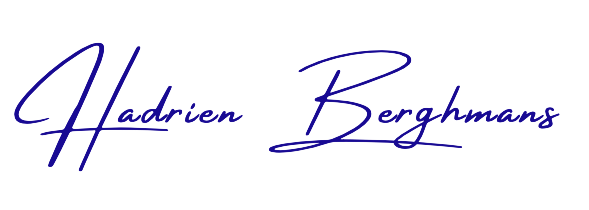 Signature Hadrien Berghmans
